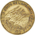 Coin, Central African States, 10 Francs, 1977