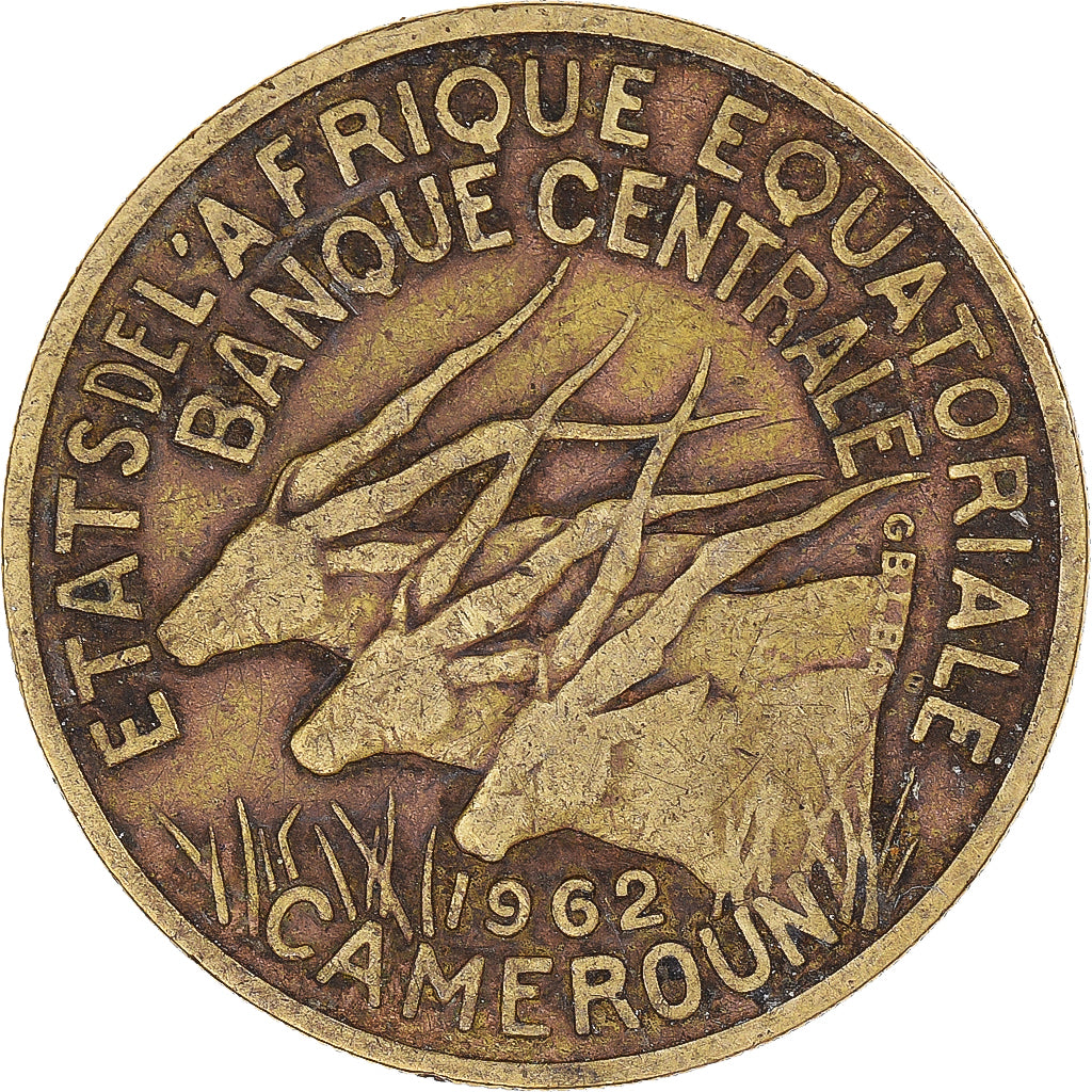 Moeda, África Equatorial, 25 Francs, 1962