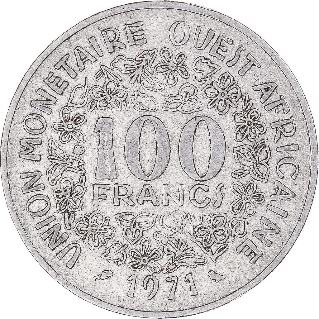 Moeda, Estados da África Ocidental, 100 Francs, 1971