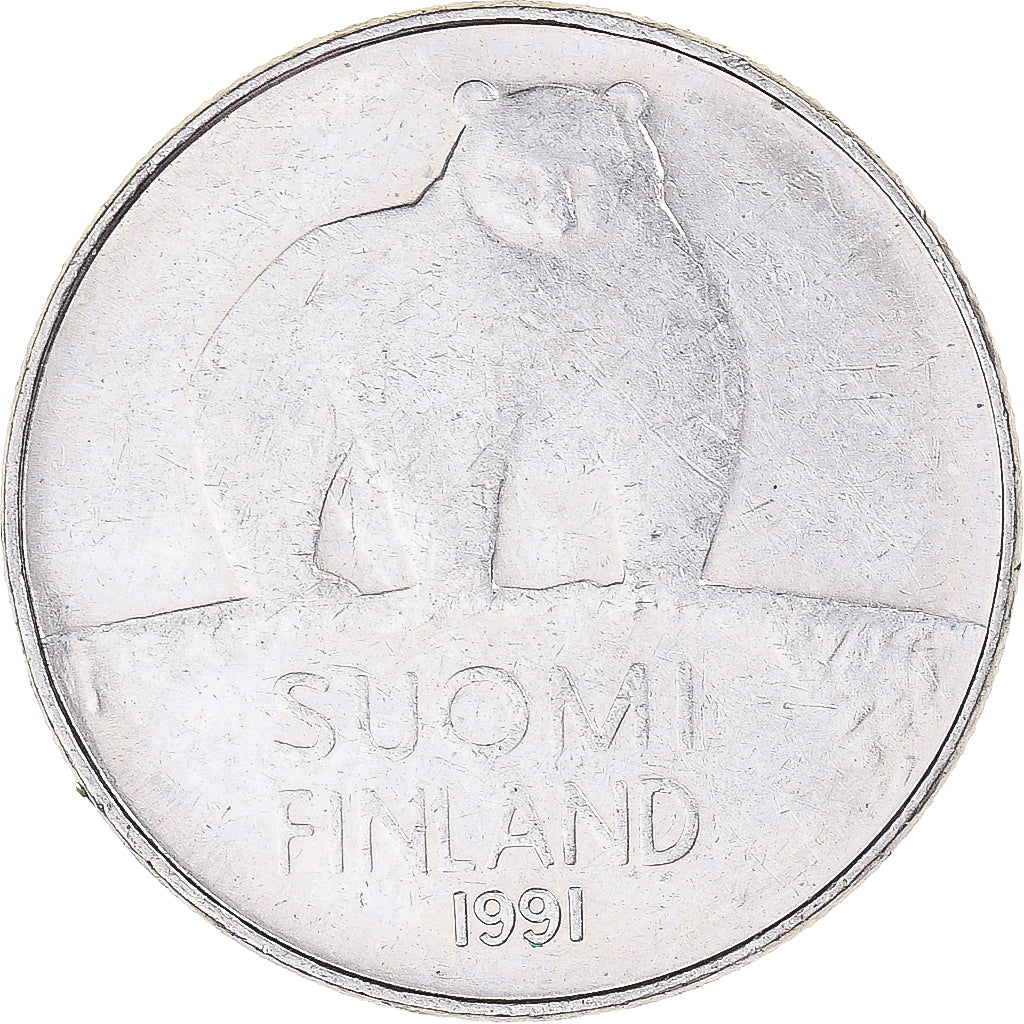 Monnaie, Finlande, 50 Penniä, 1991