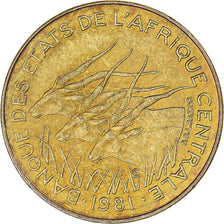 Coin, Central African States, 5 Francs, 1981