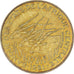 Coin, Central African States, 5 Francs, 1981