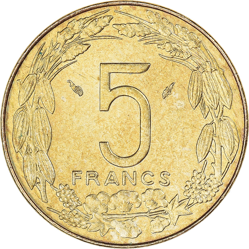 Coin, Central African States, 5 Francs, 1981