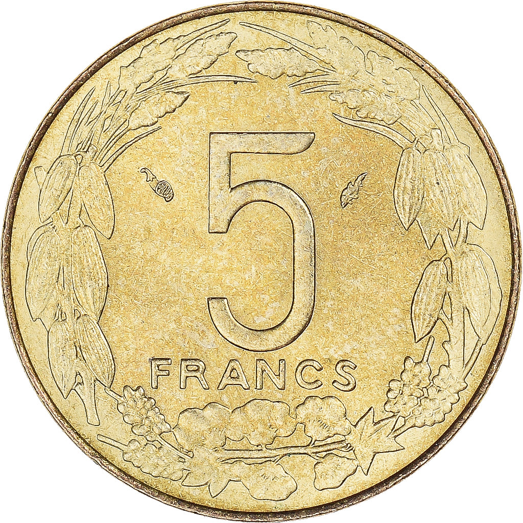 Monnaie, États de l'Afrique centrale, 5 Francs, 1981