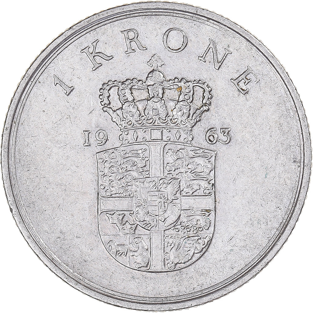 Monnaie, Danemark, Krone, 1963