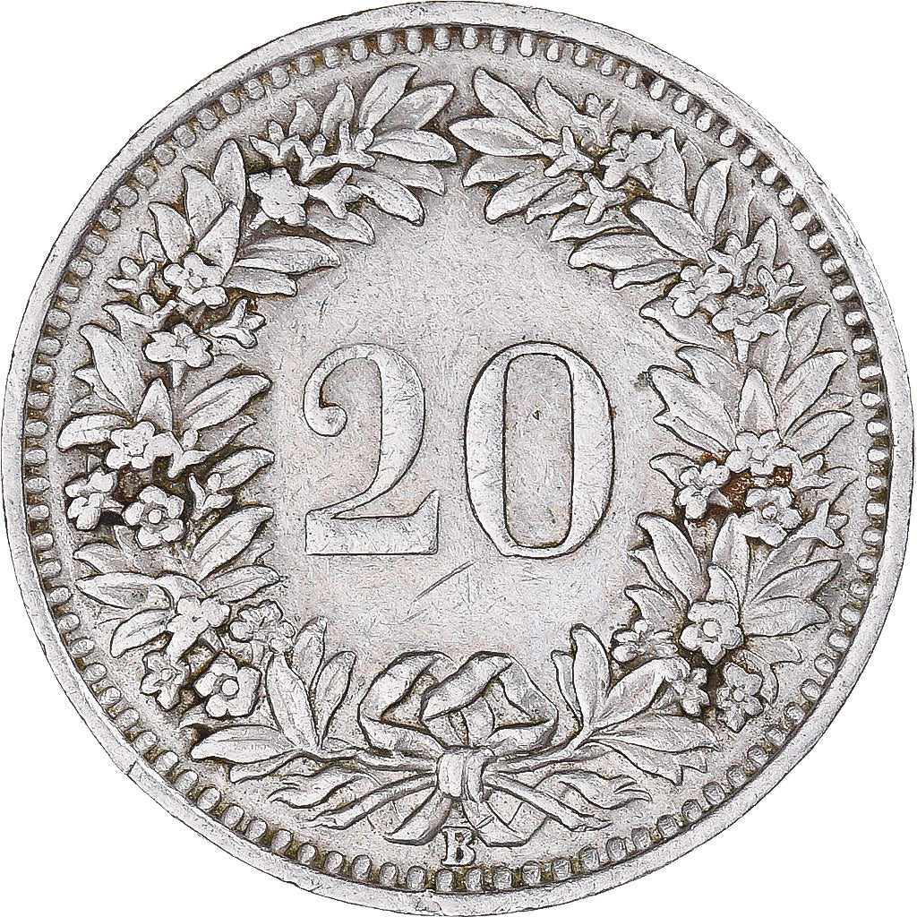 Monnaie, Suisse, 20 Rappen, 1945