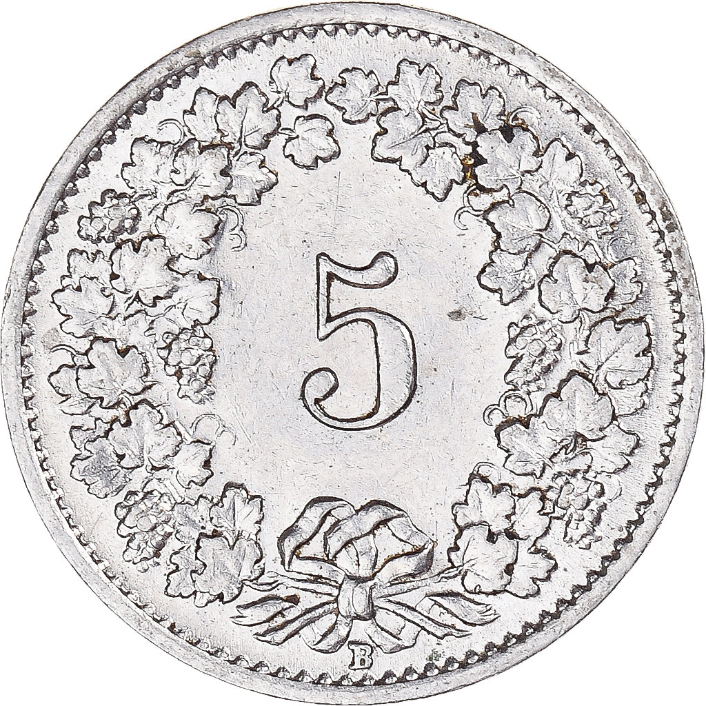 Monnaie, Suisse, 5 Rappen, 1939, TTB, Nickel