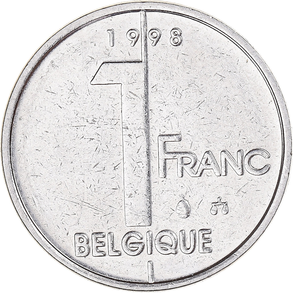 Münze, Belgien, Franc, 1998