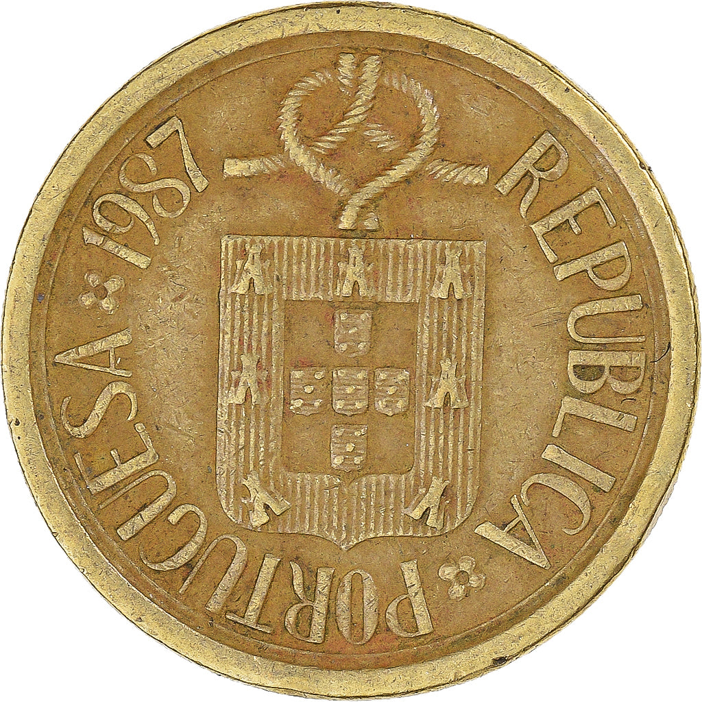 Münze, Portugal, 10 Escudos, 1987