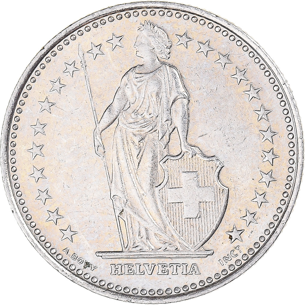 Monnaie, Suisse, 1/2 Franc, 1986