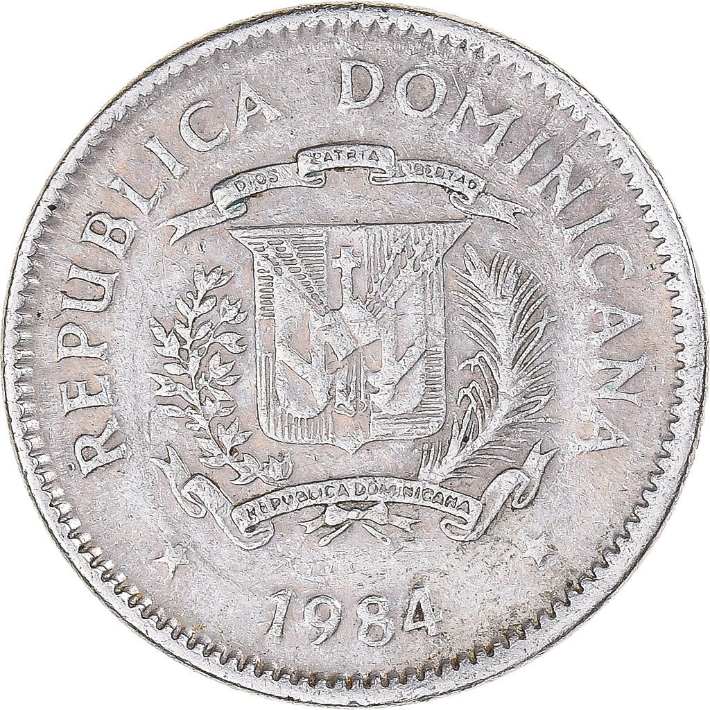Monnaie, République Dominicaine, 10 Centavos, 1984