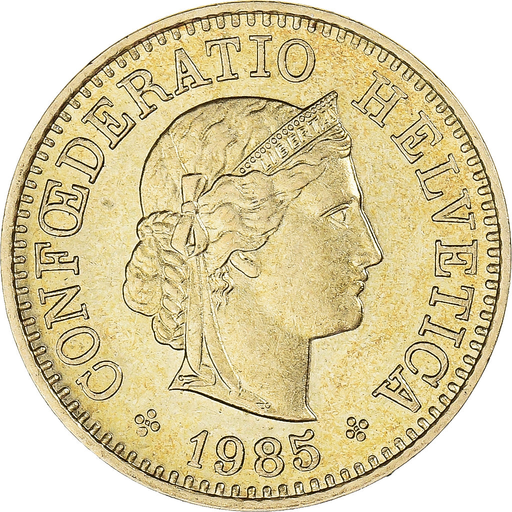 Münze, Schweiz, 5 Rappen, 1985
