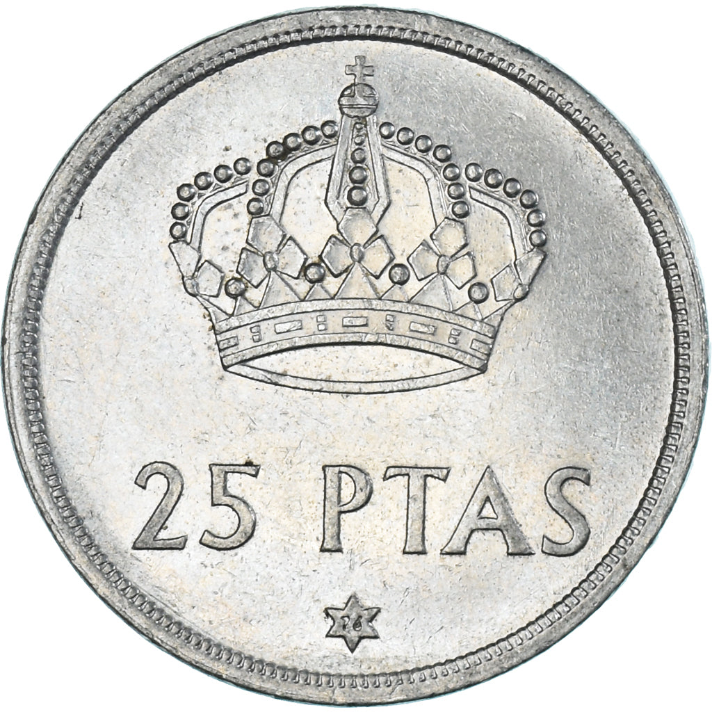 Moneta, Hiszpania, 25 Pesetas, 1976