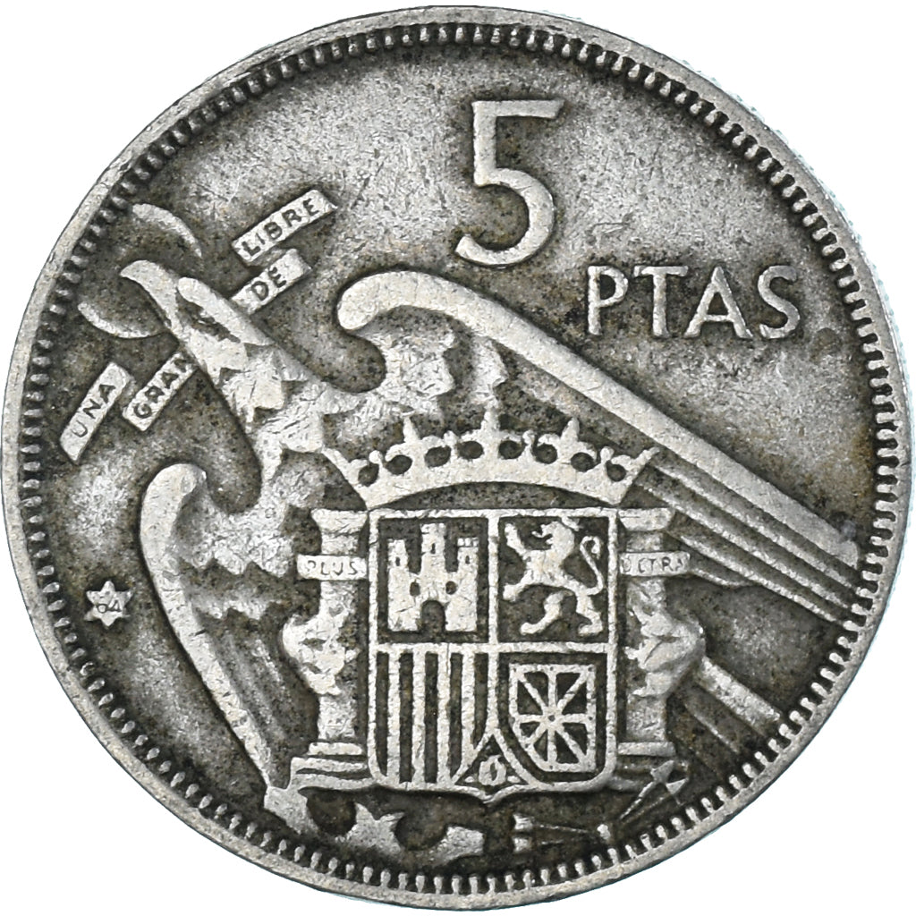 Moneda, España, 5 Pesetas, 1964