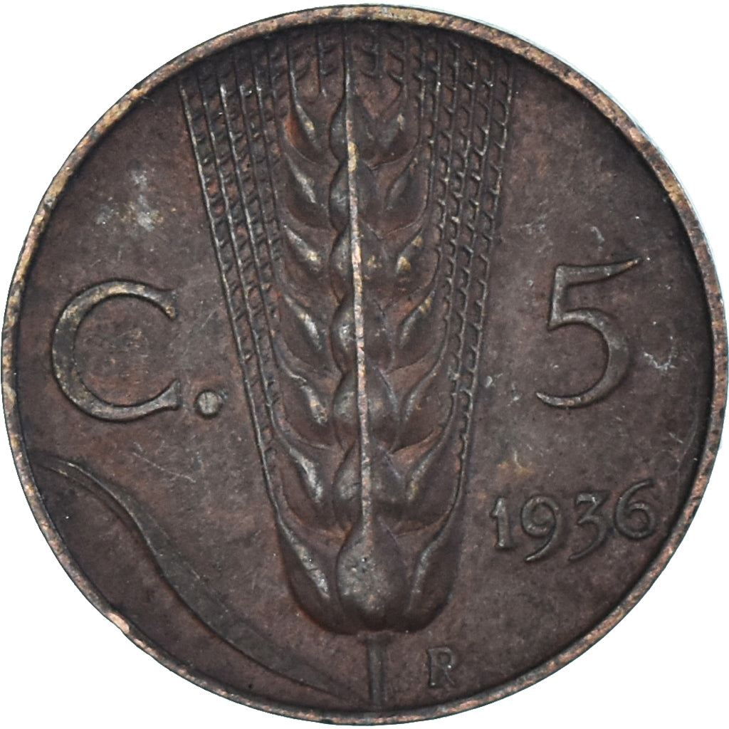 Italia, 5 Centesimi, 1936