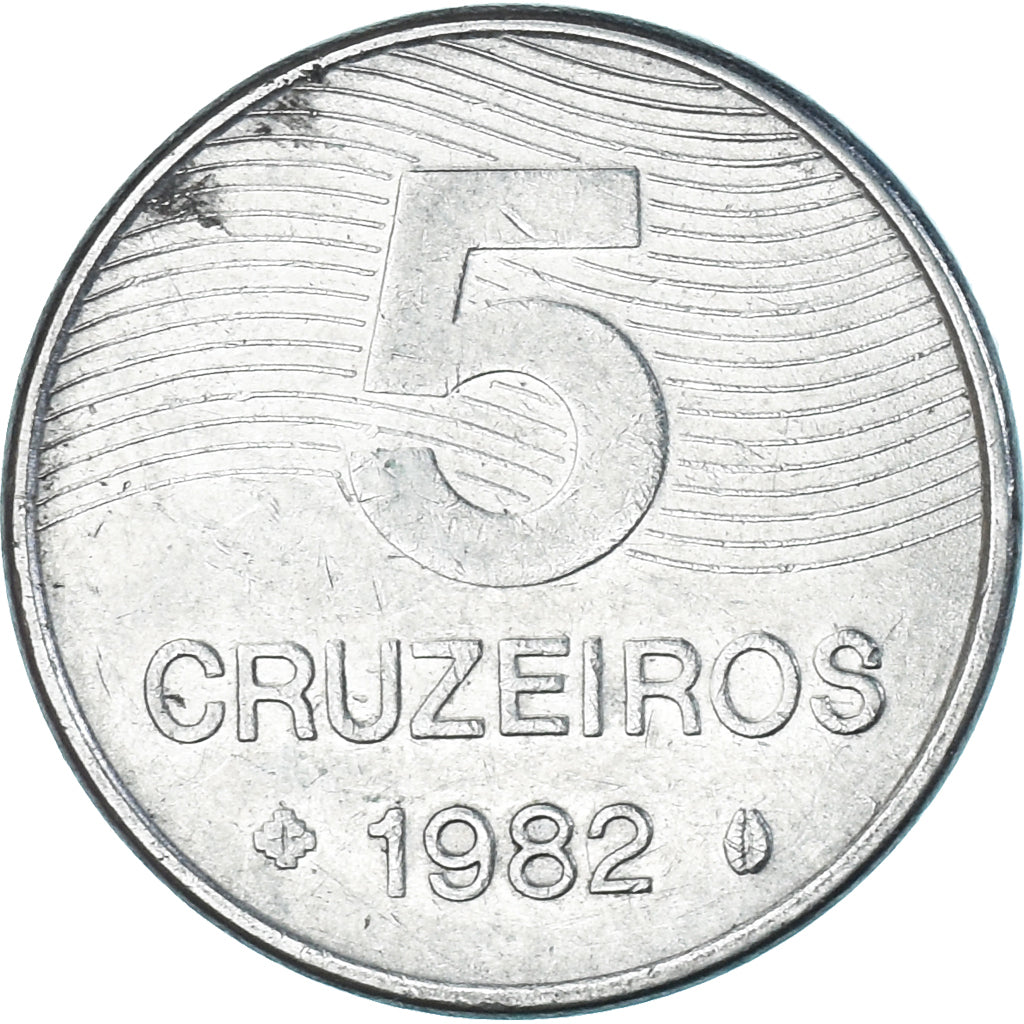 Moneta, Brazylia, 5 Cruzeiros, 1982
