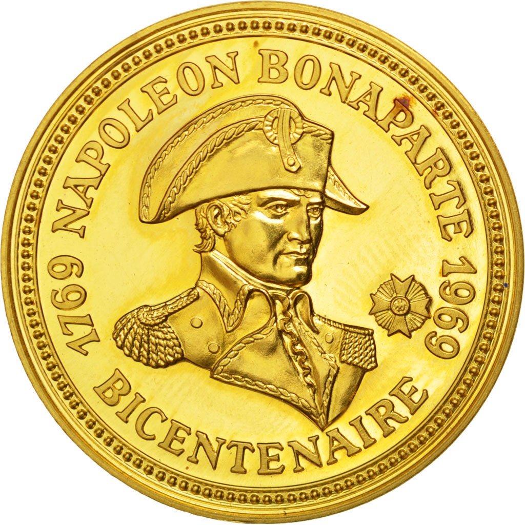 Vème République, Médaille en Or bicentenaire de Napoléon 1969