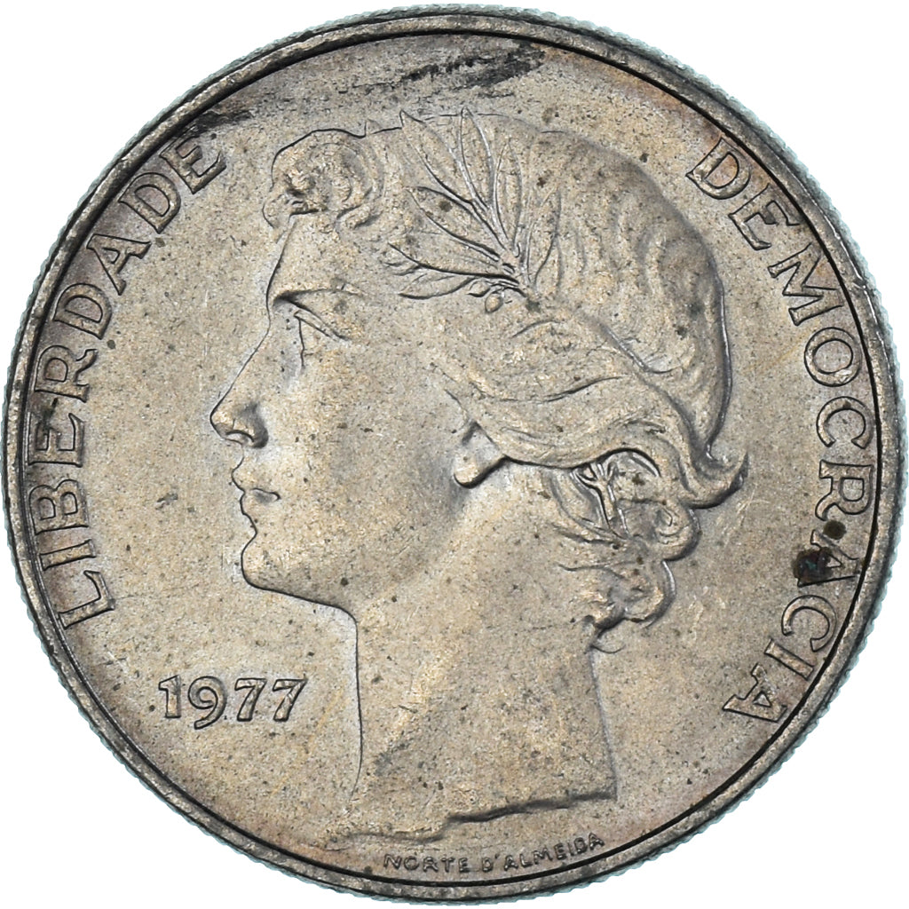 Monnaie, Portugal, 25 Escudos, 1977