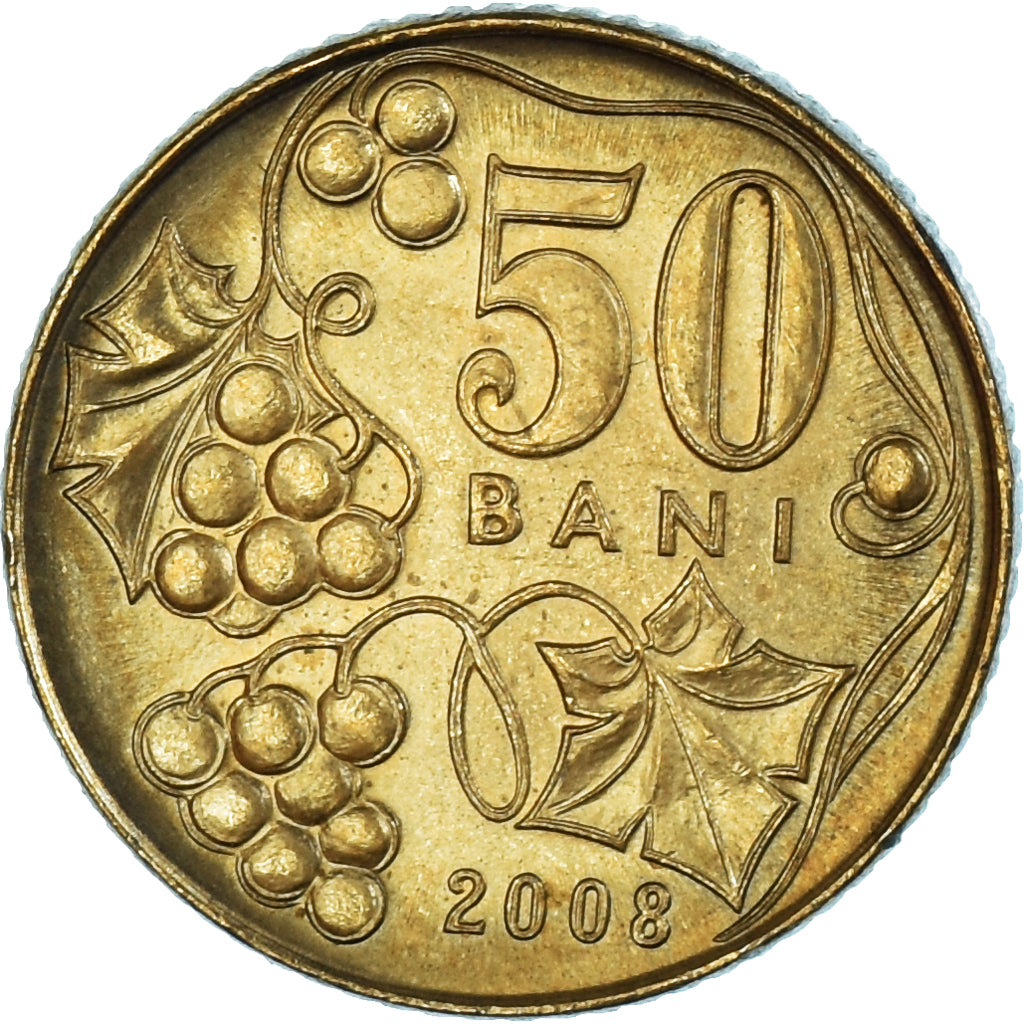 Coin, Moldova, 50 Bani, 2008