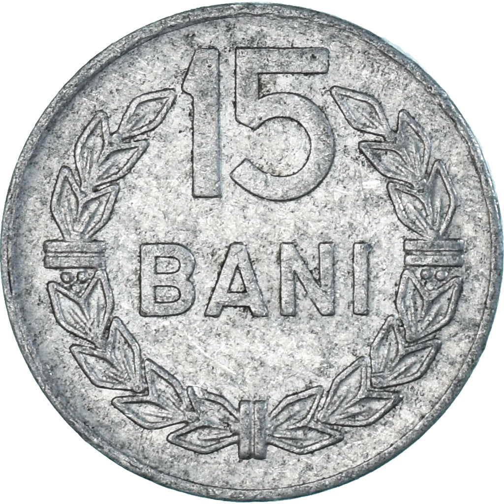 Coin, Romania, 15 Bani, 1975