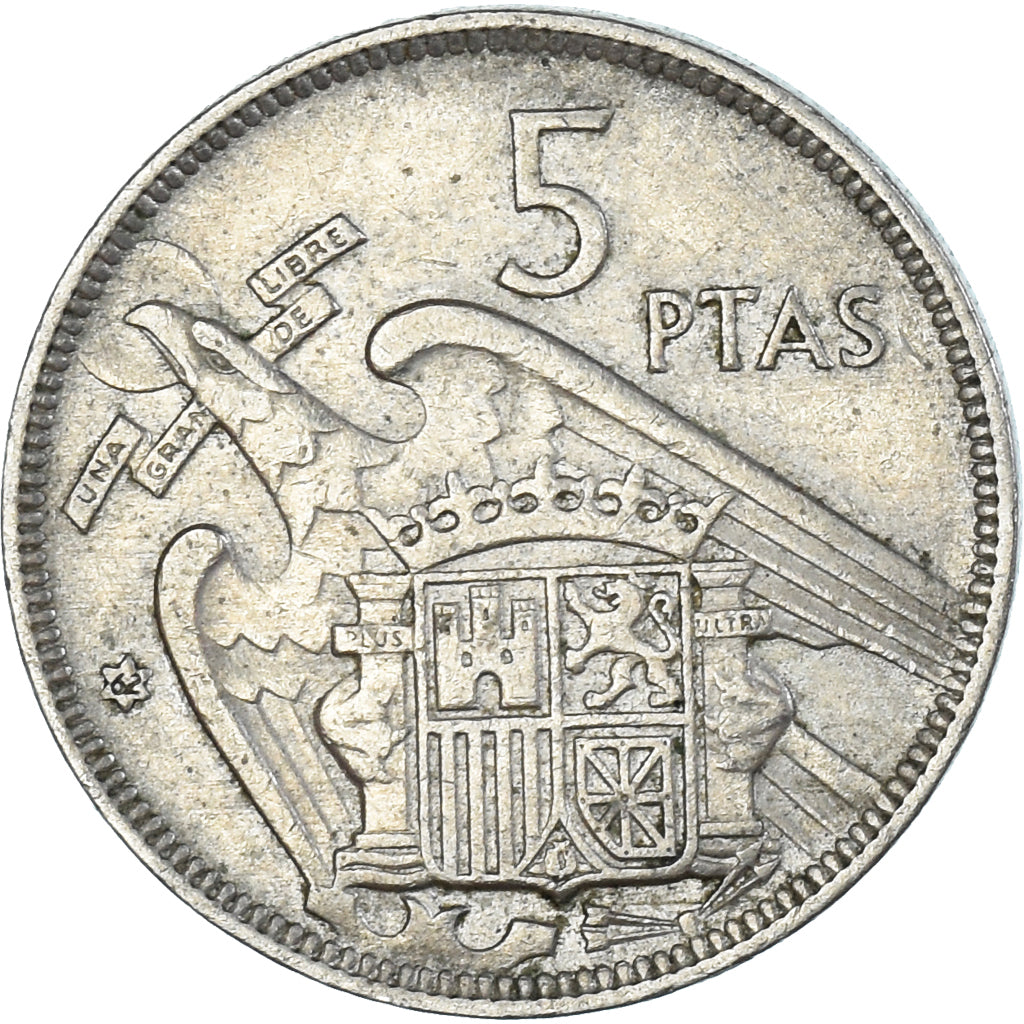 Munten, Spanje, 5 Pesetas, 1962