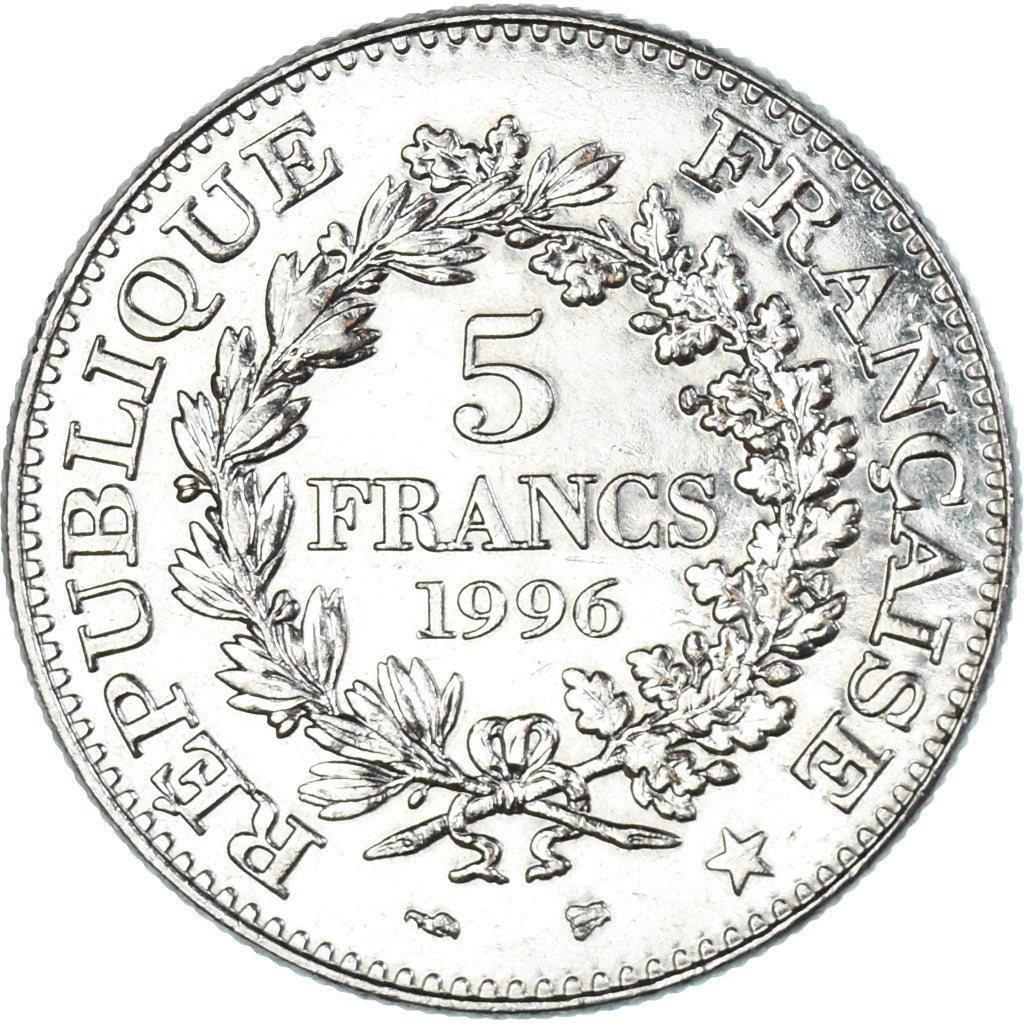 Münze, Frankreich, 5 Francs, 1996