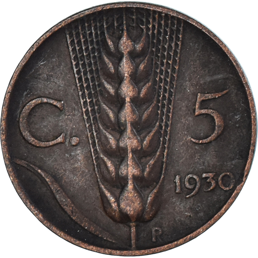 Moneta, Italia, 5 Centesimi, 1930
