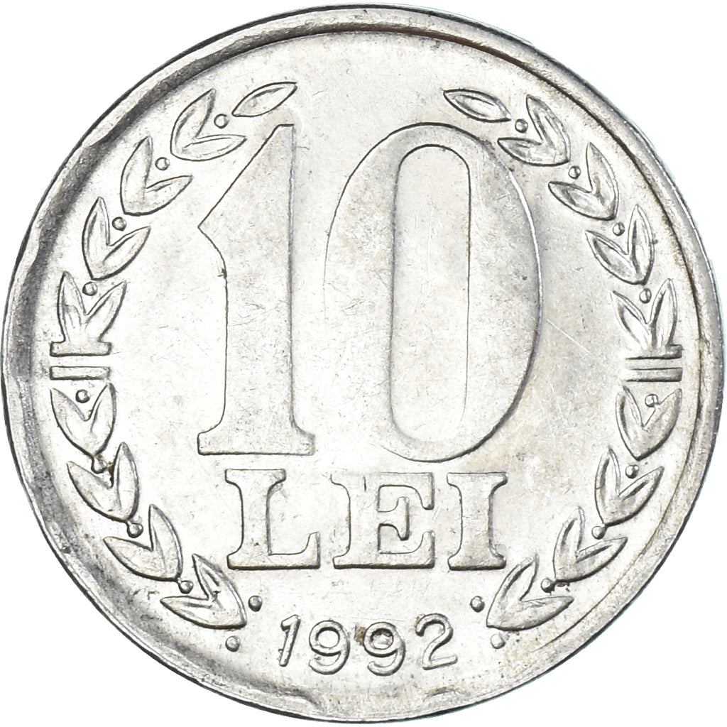 Monnaie, Roumanie, 10 Lei, 1992
