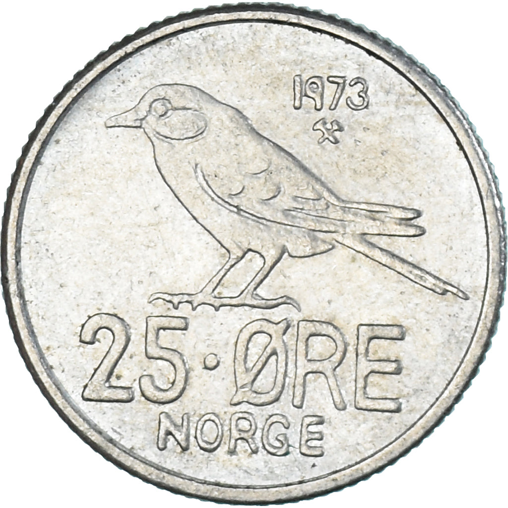 Monnaie, Norvège, 25 Öre, 1973