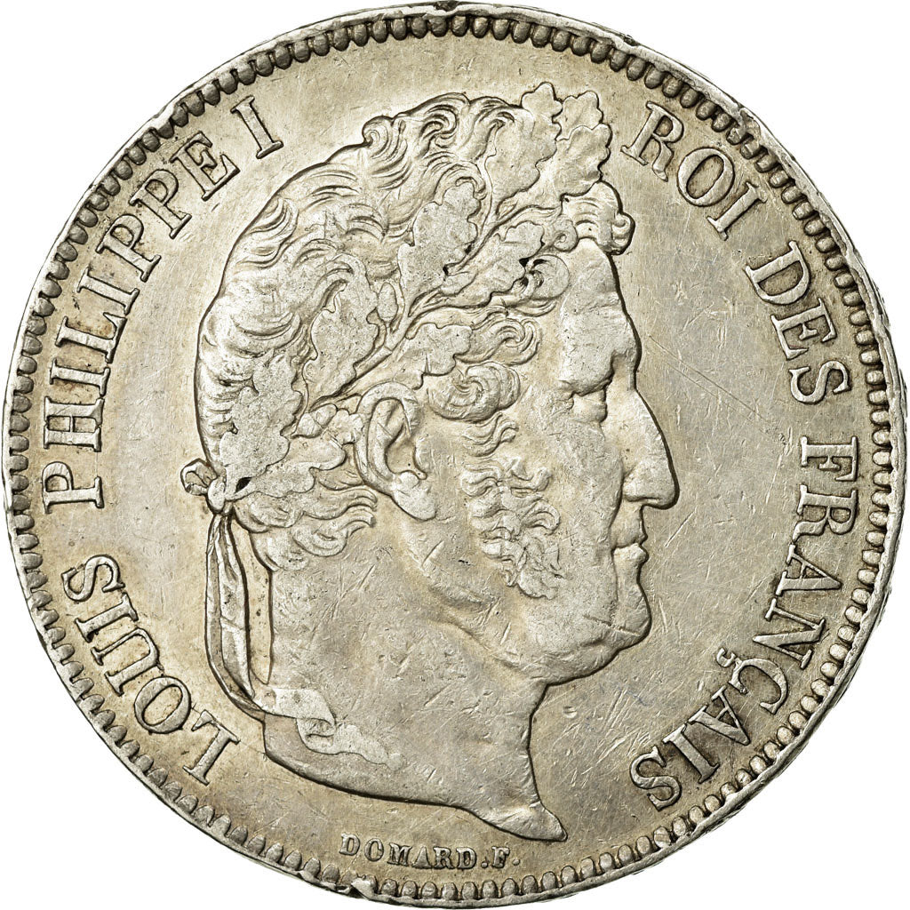Münze, Frankreich, Louis-Philippe, 5 Francs, 1842, Bordeaux, S+, Silber