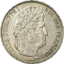 Münze, Frankreich, Louis-Philippe, 5 Francs, 1842, Bordeaux, S+, Silber