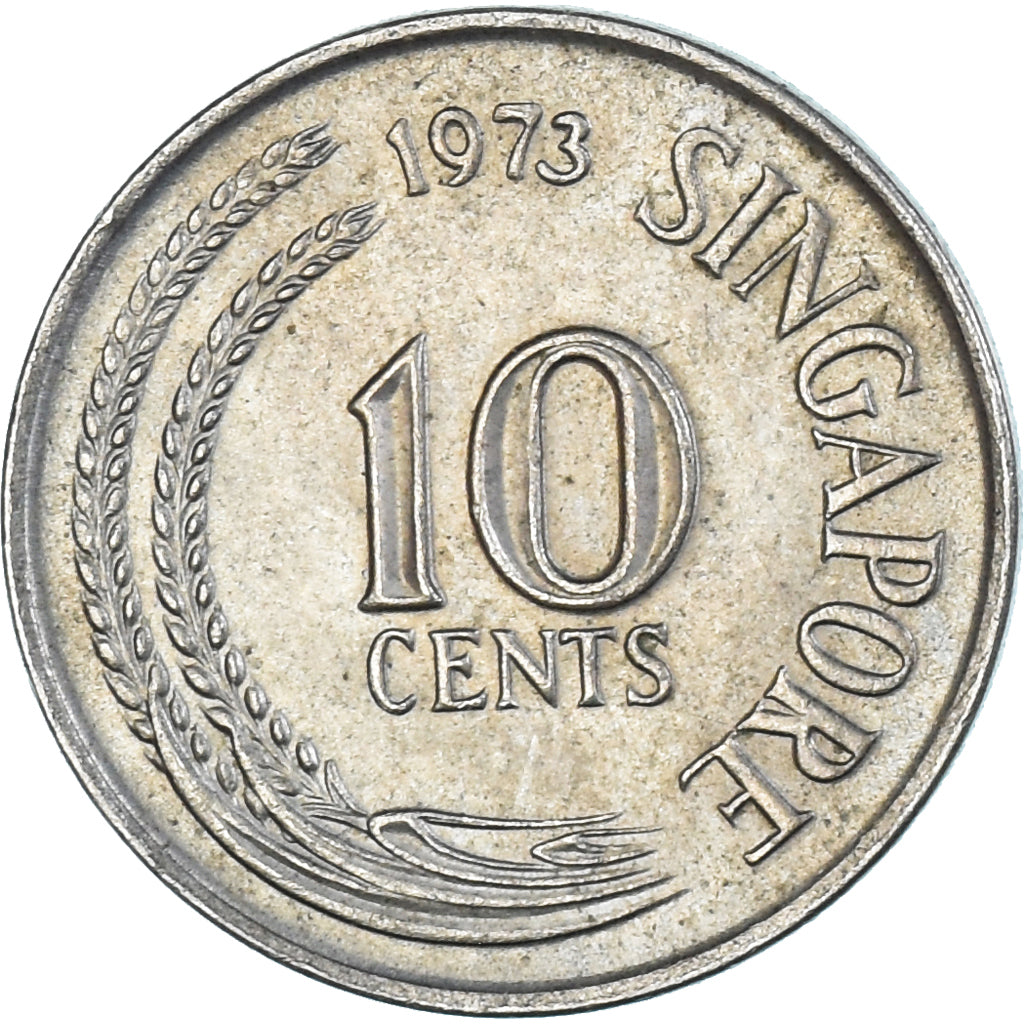 Munten, Singapur, 10 Cents, 1973