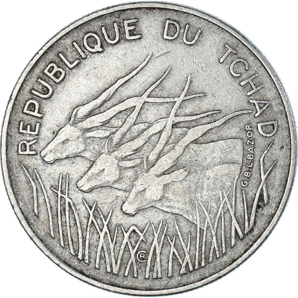 Munten, Tsjaad, 100 Francs, 1972
