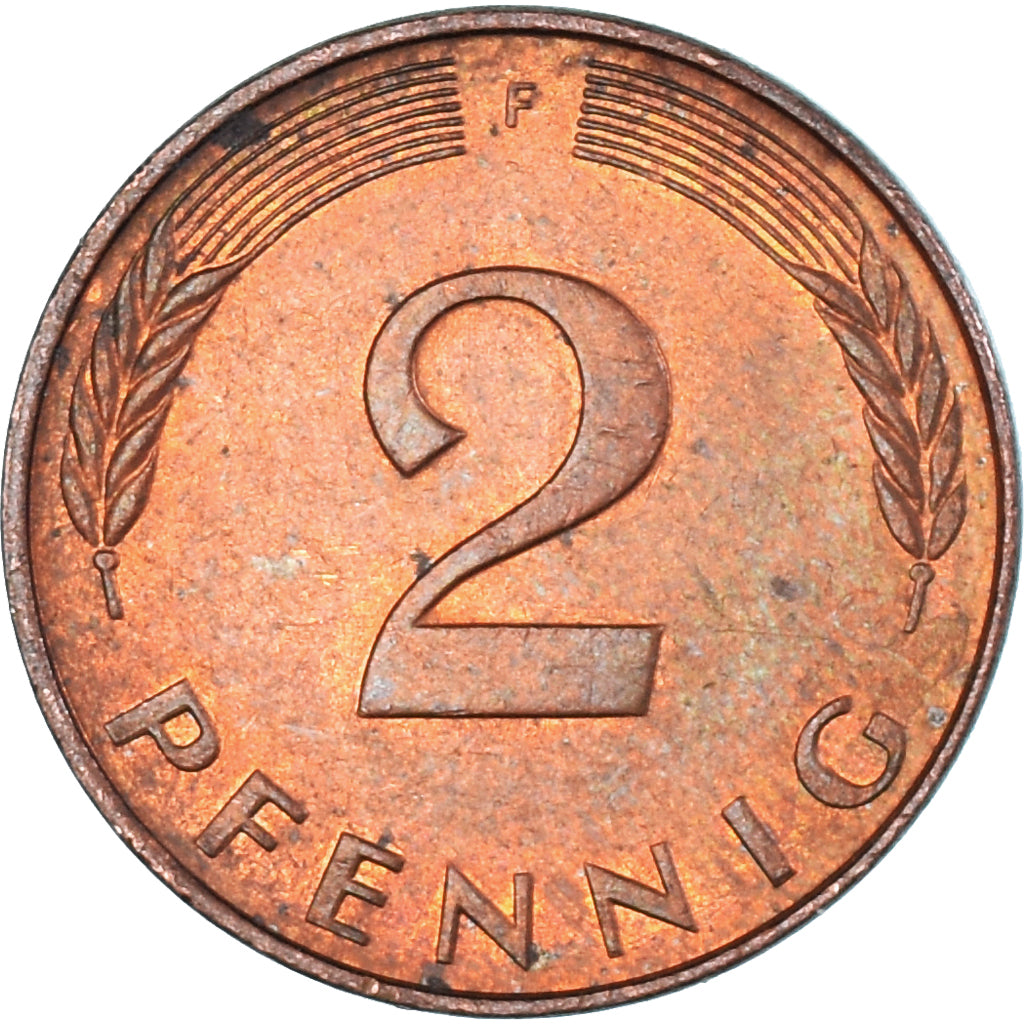 Moneta, Germania, 2 Pfennig, 1990