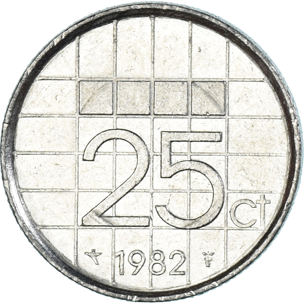 Munten, Nederland, 25 Cents, 1982