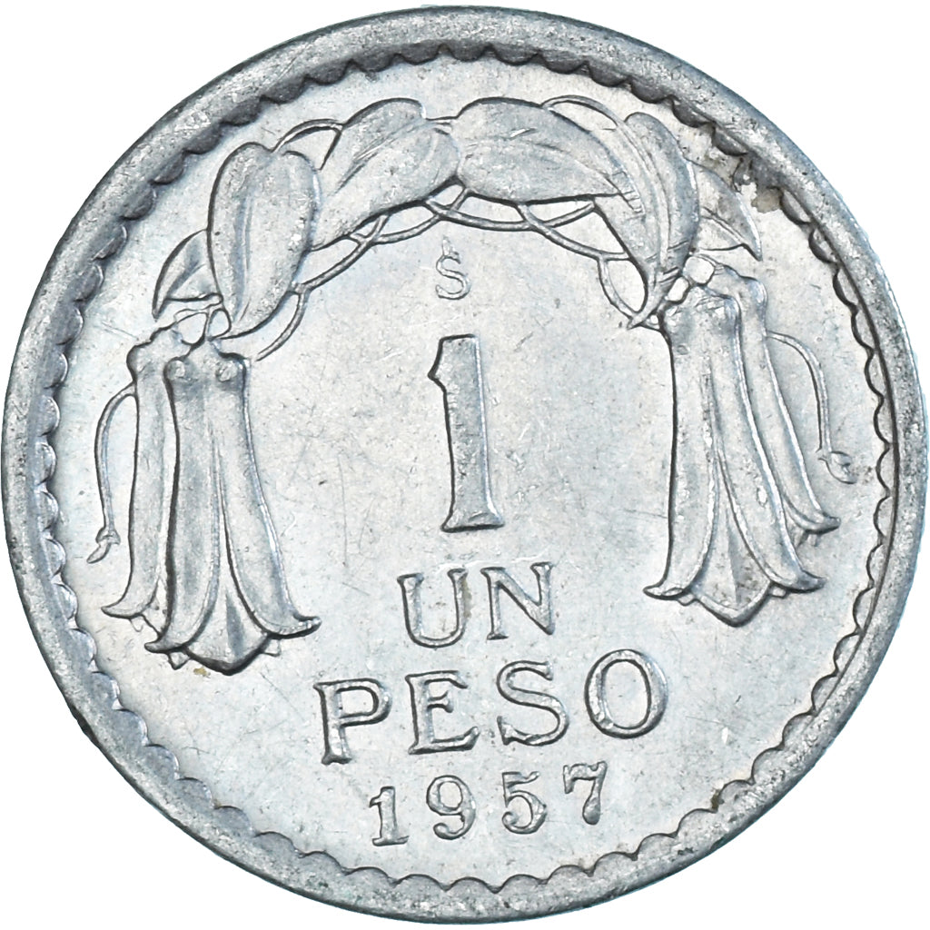 Coin, Chile, Peso, 1957