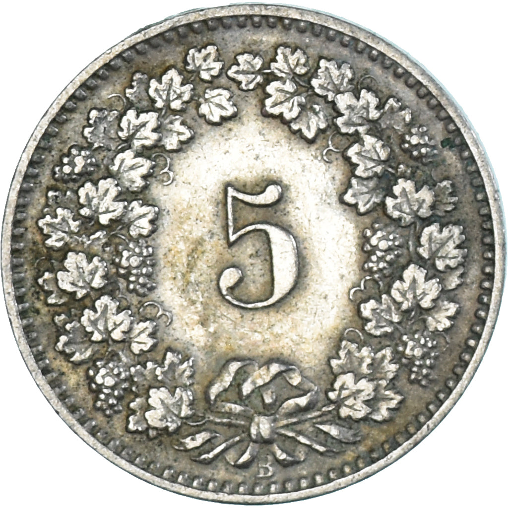 Coin, Switzerland, 5 Rappen, 1911
