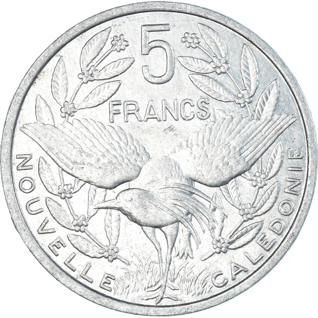 Moneta, Nuova Caledonia, 5 Francs, 1994