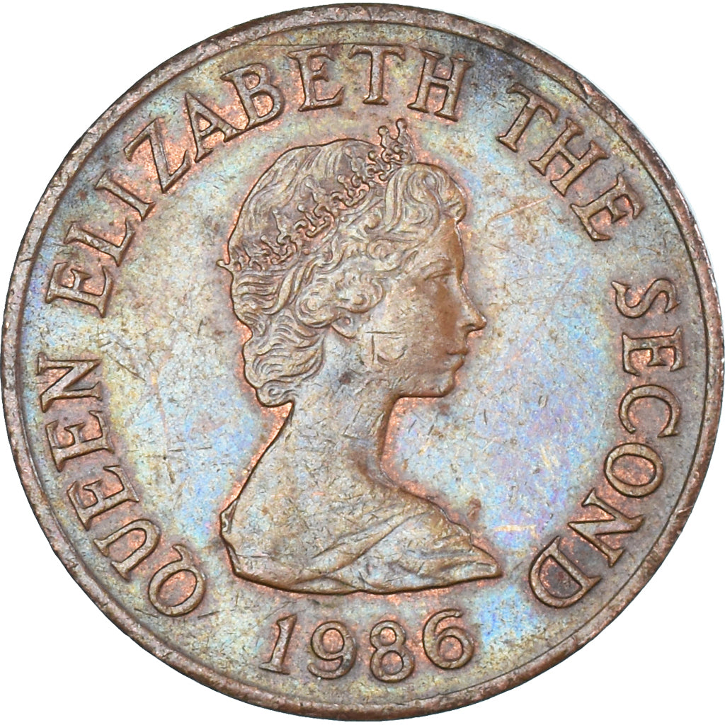 Munten, Jersey, 2 Pence, 1986