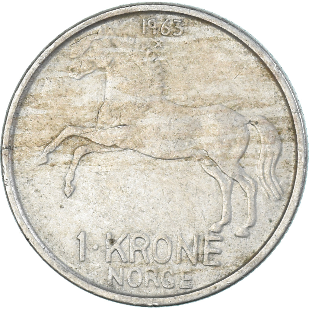 Münze, Norwegen, Krone, 1963