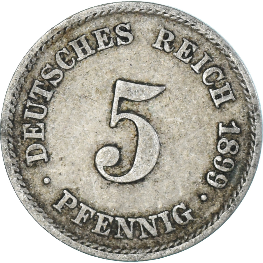 Coin, Germany, 5 Pfennig, 1899