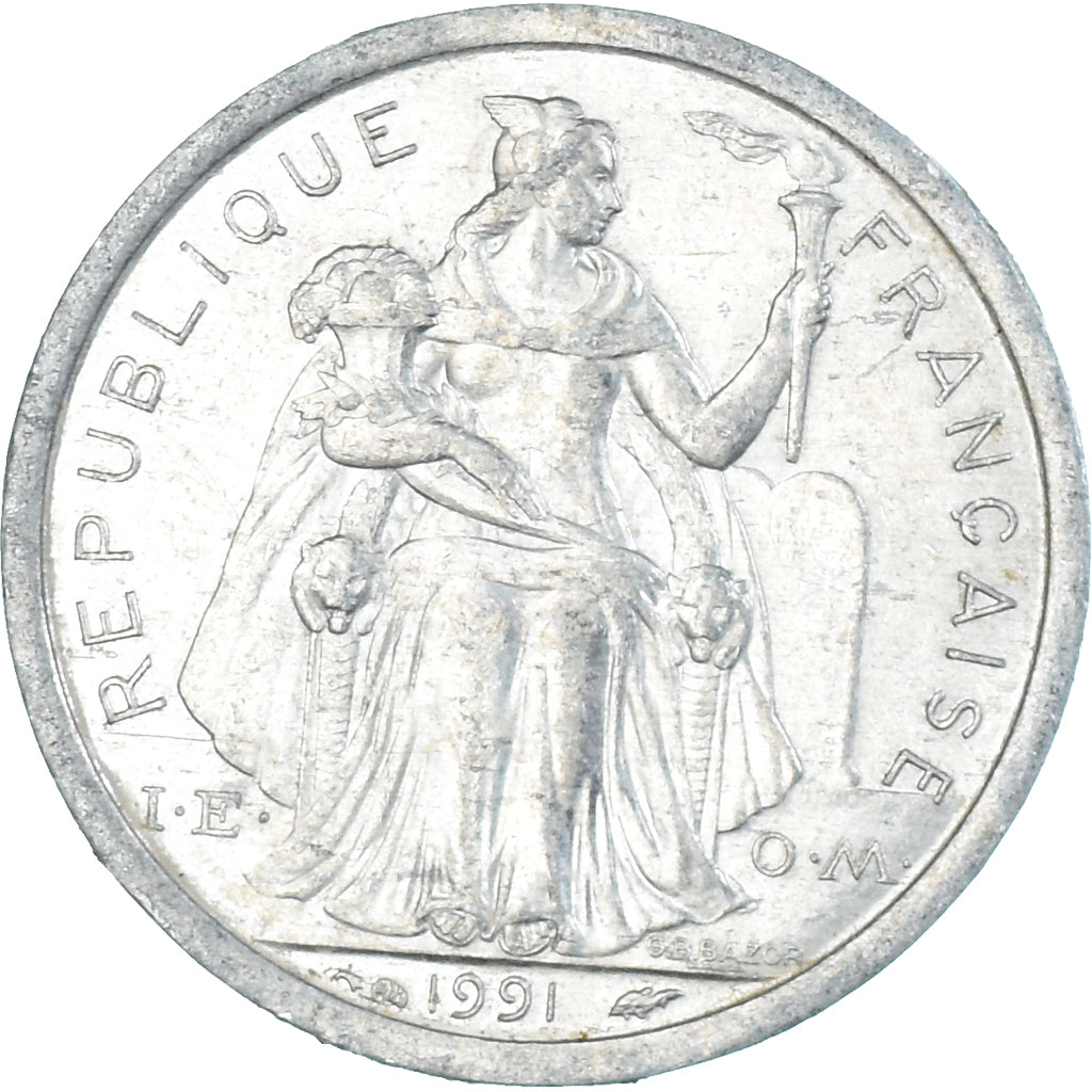 Moneda, Nueva Caledonia, Franc, 1991