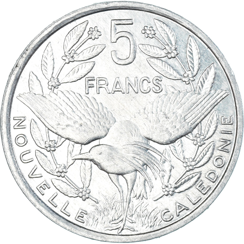 Moeda, Nova Caledónia, 5 Francs, 1997