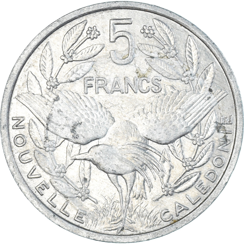 Moneta, Nuova Caledonia, 5 Francs, 1999