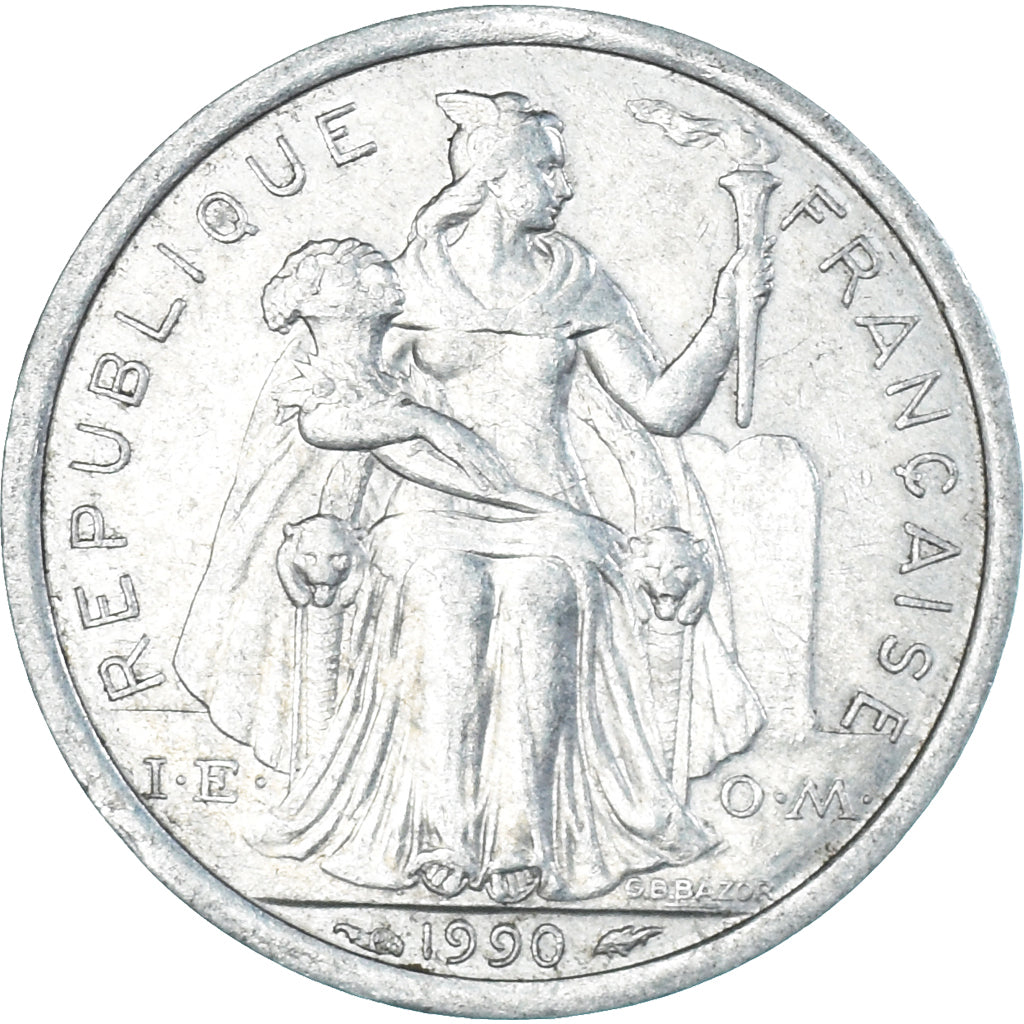 Moneta, Nowa Kaledonia, Franc, 1990