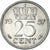 Coin, Netherlands, 25 Cents, 1957