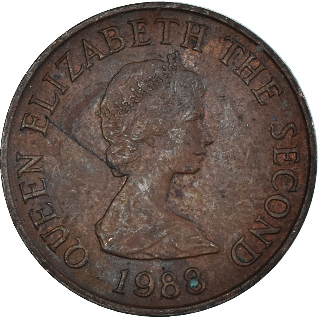 Monnaie, Jersey, 2 Pence, 1988