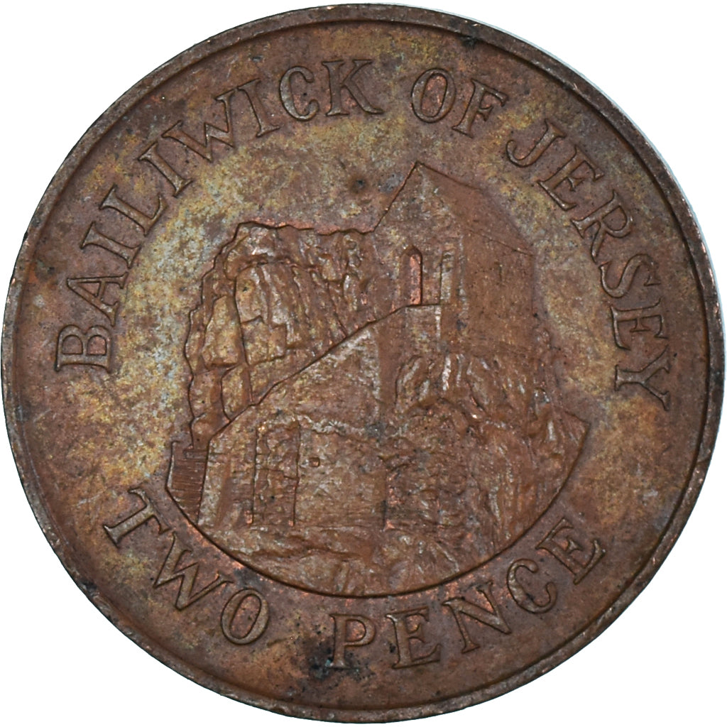 Monnaie, Jersey, 2 Pence, 1988