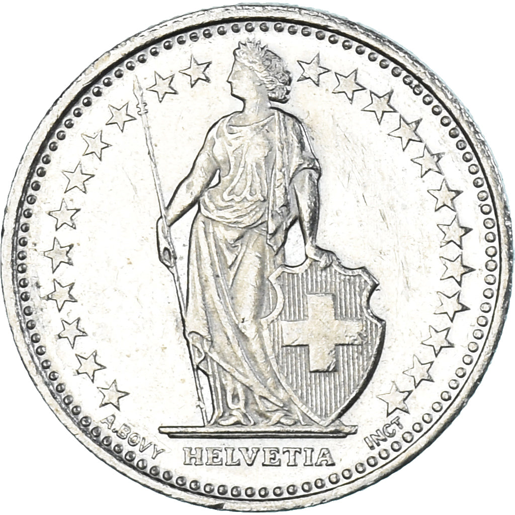 Moeda, Suíça, 1/2 Franc, 2010
