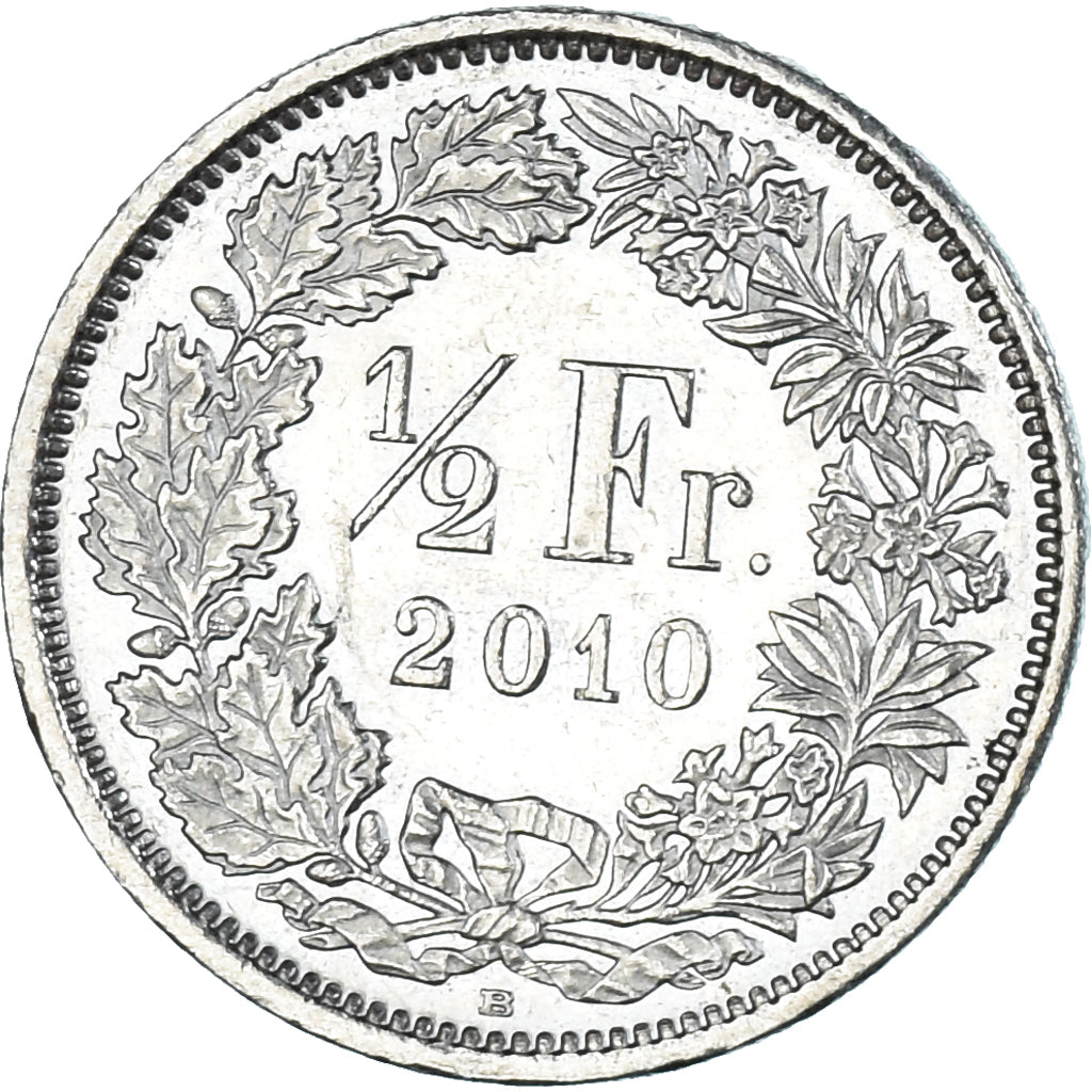 Moeda, Suíça, 1/2 Franc, 2010